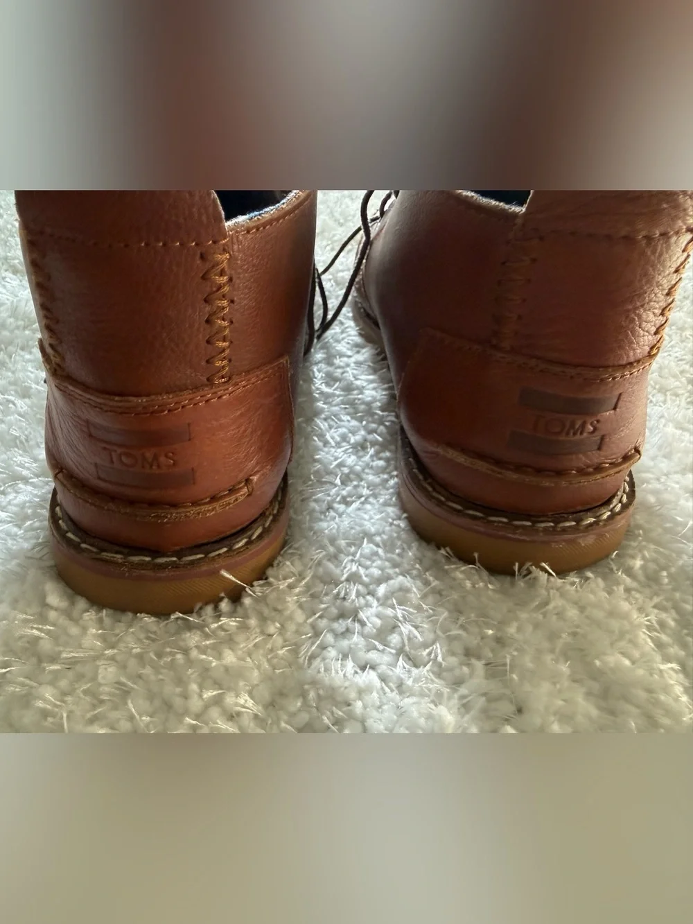 Toms chestnut leather